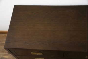 中古　カリモク家具(karimoku)　domani(ドマーニ)　Morganton(モーガントン)　上品な佇まいのチェスト(サイドチェスト、引き出し)(定価約21万6千円)(R-066056)