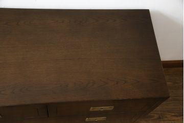 中古　カリモク家具(karimoku)　domani(ドマーニ)　Morganton(モーガントン)　上品な佇まいのチェスト(サイドチェスト、引き出し)(定価約21万6千円)(R-066056)