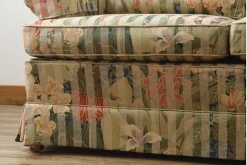中古　美品　DREXEL HERITAGE(ドレクセルヘリテイジ)　クラシカルな佇まいが魅力の3人掛けソファ(3Pソファ、三人掛けソファ、トリプルソファ、アームソファ)(R-066078)