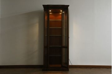 中古　DREXEL HERITAGE(ドレクセルヘリテイジ)　FRANCESCA(フランチェスカ)シリーズ　気品溢れる佇まいが魅力のガラスキャビネット(飾り棚、キュリオケース、ショーケース、ガラスケース、コレクションケース)(定価約74万円)(R-066079)