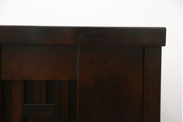 【★N様ご決済専用】中古　星野民芸(星野民藝)　引戸のデザインがお洒落なテレビ台(ローボード、テレビボード、リビングボード、収納棚、戸棚)(R-066082)