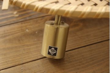 和製ビンテージ　希少な廃盤品　YAMAGIWA(ヤマギワ)　近藤昭作　竹のあかり　花びらのようなシェードが可愛らしい竹あんどんの天井照明(行灯、行燈、吊り下げ照明、ペンダントライト、シェード、電笠、ヴィンテージ)(R-066090)