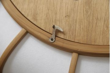 和製ビンテージ　YAMAGIWA(ヤマギワ)　京都指し物工芸　和田卯　榎本文夫作　秋田杉　優美な曲線が魅力の曲げ木照明(京指物、曲木、和風照明、天井照明、ペンダントライト、吊り下げ照明、シェード、電笠、ヴィンテージ)(R-066092)