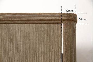 中古　伝統工芸士　小林雄蔵作　シックなカラーの金具が凛とした雰囲気を醸し出す加茂総桐箪笥(胴丸、総桐たんす、着物箪笥、引き出し、和タンス)(R-066095)