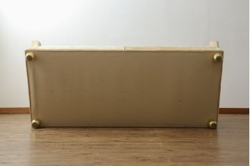 中古　イタリア　PROVASI社(プロヴァシ)　高級感とエレガントさを演出する3人掛けソファ(3Pソファ、三人掛け、二人掛け、アームソファ)(定価約200万円)(R-066097)
