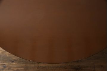 中古　美品　arflex(アルフレックス)　ステーションチェントロ(STATION CENTRO)　洗練されたモダンデザインが魅力的なダイニングテーブル(定価約45万円)(ラウンドテーブル、丸テーブル、食卓)(R-066099)