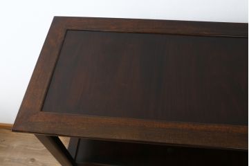 中古　松本民芸家具　#506型　シックな色合いと上品な佇まいが魅力の朝鮮棚(飾り棚、収納棚、戸棚、茶棚)(定価約23万円)(R-066102)