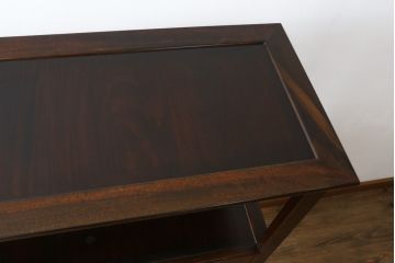 中古　松本民芸家具　#506型　シックな色合いと上品な佇まいが魅力の朝鮮棚(飾り棚、収納棚、戸棚、茶棚)(定価約23万円)(R-066102)