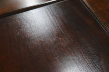 中古　松本民芸家具　#506型　シックな色合いと上品な佇まいが魅力の朝鮮棚(飾り棚、収納棚、戸棚、茶棚)(定価約23万円)(R-066102)