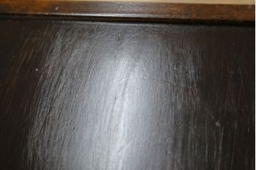 中古　松本民芸家具　#506型　シックな色合いと上品な佇まいが魅力の朝鮮棚(飾り棚、収納棚、戸棚、茶棚)(定価約23万円)(R-066102)