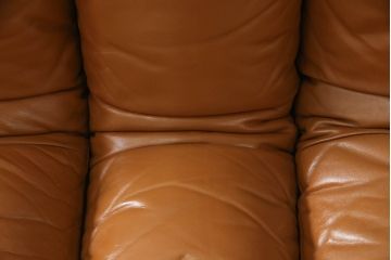 ヴィンテージ家具　デセデ(de Sede)　本革(レザー)　23連　お好みに合わせて自在にレイアウトできるスネークソファ(23ピース、ビンテージ、店舗什器)(R-066113)