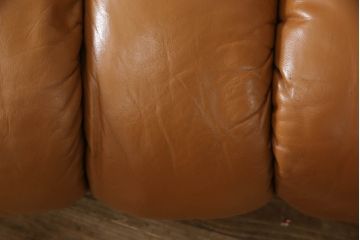 ヴィンテージ家具　デセデ(de Sede)　本革(レザー)　23連　お好みに合わせて自在にレイアウトできるスネークソファ(23ピース、ビンテージ、店舗什器)(R-066113)