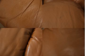 ヴィンテージ家具　デセデ(de Sede)　本革(レザー)　23連　お好みに合わせて自在にレイアウトできるスネークソファ(23ピース、ビンテージ、店舗什器)(R-066113)