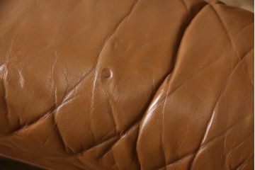 ヴィンテージ家具　デセデ(de Sede)　本革(レザー)　23連　お好みに合わせて自在にレイアウトできるスネークソファ(23ピース、ビンテージ、店舗什器)(R-066113)