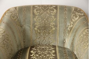 中古　美品　DREXEL HERITAGE(ドレクセルヘリテイジ)　肘カバー・クッション付き　ゆったりとした寛ぎの空間づくりに取り入れたい1人掛けソファ(一人掛けソファ、1Pソファ、アームソファ、アームチェア、椅子、イス)(R-066120)