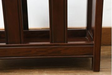 中古　松本民芸家具　上品な佇まいが和洋どちらの空間にも馴染むC型マガジンラック(収納)(R-066121)