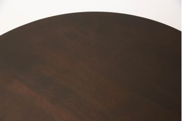 和製ビンテージ　松本民芸家具　洗練された佇まいのラウンドテーブル(D型ペディスタル卓、ダイニングテーブル、4人掛け、2人掛け、食卓、丸テーブル、ヴィンテージ)(定価約29万円)(R-066123)