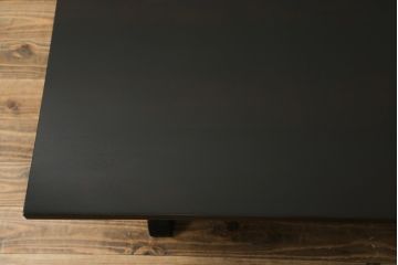 中古　北海道民芸家具　シックなデザインが魅力の折りたたみローテーブル(座卓、ちゃぶ台、文机、センターテーブル、折り畳み)(R-066129)