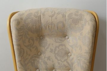 中古　美品　イギリス家具　ERCOL(アーコール)　エバーグリーン　気品のある佇まいが魅力の1人掛けイージーチェア(アームチェア、ラウンジチェア、ソファ、1人掛け、椅子、イス、英国、北欧)(定価約29万円)(R-066170)