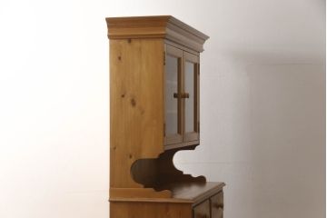 中古　PENNY WISE(ペニーワイズ)　優しい木の温もり溢れるカップボード(食器棚、収納棚、戸棚、キャビネット、飾り棚)(R-066171)