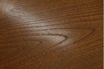 国産家具　松永工房　カンティーニュ(Continue)　猫脚の優美な曲線デザインがお洒落なラウンドテーブル(カフェテーブル、コーヒーテーブル、丸テーブル)(定価約14万6千円)(R-066174)