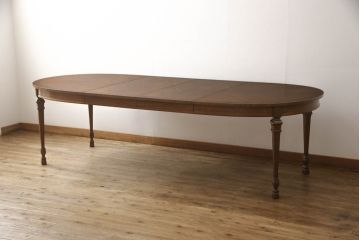 中古　DREXEL HERITAGE(ドレクセルヘリテイジ)　FRANCESCA(フランチェスカ)シリーズ　優美な佇まいのダイニングテーブル(4人掛け、6人掛け、8人掛け、食卓、エクステンションテーブル)(R-066180)
