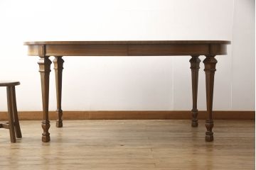 中古　DREXEL HERITAGE(ドレクセルヘリテイジ)　FRANCESCA(フランチェスカ)シリーズ　優美な佇まいのダイニングテーブル(4人掛け、6人掛け、8人掛け、食卓、エクステンションテーブル)(R-066180)