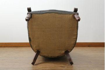 中古　イギリス　Lloyd's Antiques(ロイズ・アンティークス)取り扱い　Carlton Chair　レザー　置くだけでも絵になるクラシカルなカールトンチェア(アームチェア、一人掛けソファ、サロンチェア、英国)(R-066182)