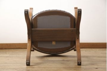 中古　DREXEL HERITAGE(ドレクセルヘリテイジ)　ESPERANTO(エスペラント)　上品な曲線デザインが高級感を醸し出すアーム付きダイニングチェア(アームチェア、イス、椅子)(定価約24万円)(R-066187)
