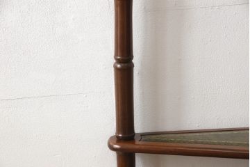 イギリスビンテージ　Lloyd's Antiques(ロイズ・アンティークス)　クラシカル空間を演出するライブラリーステップ(飾り棚、陳列棚、オープンシェルフ、ディスプレイラック、花台、店舗什器、ヴィンテージ、英国)(R-066190)