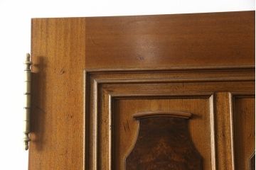 中古　特注品　クラシカルで重厚感のある佇まいが魅力的なドア1枚(木製扉、建具)(R-066202)