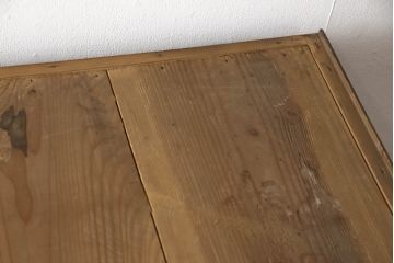 和製アンティーク　上手物!!　檜(ヒノキ)材　上質なつくりが魅力の水屋箪笥サイドボード(収納棚、戸棚、食器棚、茶箪笥、茶棚、時代箪笥、サイドキャビネット)(R-066206)