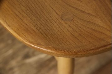 超レア! イギリスビンテージ　ERCOL(アーコール)　洗練されたデザインが格好いいスモーカーズチェア(ダイニングチェア、アームチェア、カウホーンチェア、椅子、イス、ヴィンテージ、英国)(R-066207)