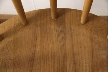 超レア! イギリスビンテージ　ERCOL(アーコール)　洗練されたデザインが格好いいスモーカーズチェア(ダイニングチェア、アームチェア、カウホーンチェア、椅子、イス、ヴィンテージ、英国)(R-066207)