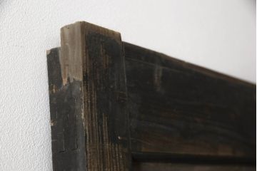 アンティーク建具　欅(ケヤキ)材　杉材　和モダンな空間づくりにおすすめ!古いお寺の大きな板戸2枚セット(蔵戸、門扉、引き戸)(R-066220)