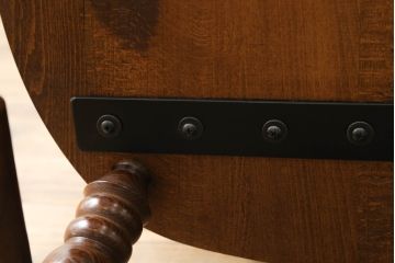 和製ビンテージ　柏木工(KASHIWA、かしわ)　美しい木肌が魅力的なキャプテンチェア(ダイニングチェア、アームチェア、椅子、イス、板座チェア、ヴィンテージ)(R-066221)