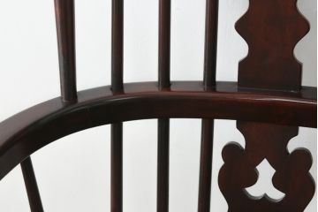 国産民芸家具　松本民芸家具風　和モダンテイストなお部屋におすすめのウィンザーチェア(ウインザーチェア、アームチェア、椅子、イス、板座チェア、ダイニングチェア)(R-066222)