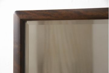 和製ビンテージ　北海道民芸家具　シックな色合いが上品な印象のスタンドミラー(鏡、姿見、ヴィンテージ)(R-066223)