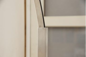 中古　イタリア　FLOS(フロス)社　ARCO(アルコ)　大理石とステンレスの組み合わせがスタイリッシュでかっこいいフロアランプ(フロアスタンド、スタンドライト、フロア照明、アルコランプ)(定価約35万円)(R-066238)