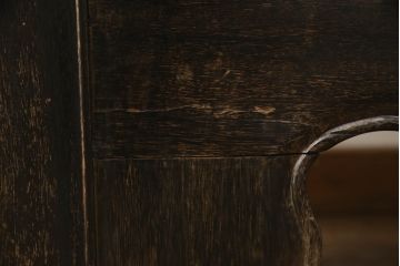 アジアンアンティーク家具　鉄刀木(タガヤサン)　オリエンタルな雰囲気漂うベンチ(3人掛け、長椅子、長イス、羅漢床、羅漢牀、板座チェア)(R-066248)