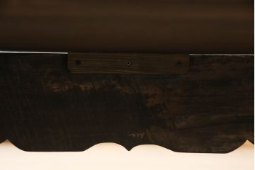 アジアンアンティーク家具　鉄刀木(タガヤサン)　オリエンタルな雰囲気漂うベンチ(3人掛け、長椅子、長イス、羅漢床、羅漢牀、板座チェア)(R-066248)