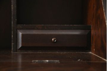 和製ビンテージ　北海道民芸家具　上質な作りが魅力のライティングビューロー(簿記机、在宅用、在宅ワーク用、ワークデスク、引き出し、ヴィンテージ)(定価約34万円)(R-066271)