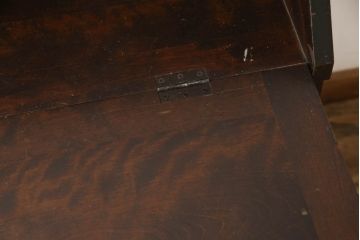 和製ビンテージ　北海道民芸家具　上質な作りが魅力のライティングビューロー(簿記机、在宅用、在宅ワーク用、ワークデスク、引き出し、ヴィンテージ)(定価約34万円)(R-066271)