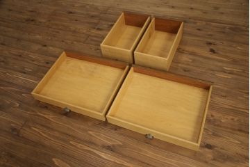 中古　美品　DREXEL HERITAGE(ドレクセルヘリテイジ)　Triune(トライユン)　クラシックなデザインがステキなニーホールデスク(両袖デスク、机、ワークデスク、在宅ワーク用、在宅用)(定価約41万円)(R-066274)