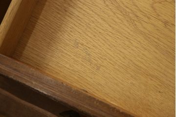 中古　美品　DREXEL HERITAGE(ドレクセルヘリテイジ)　Triune(トライユン)　クラシックなデザインがステキなニーホールデスク(両袖デスク、机、ワークデスク、在宅ワーク用、在宅用)(定価約41万円)(R-066274)