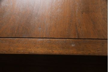 中古　美品　DREXEL HERITAGE(ドレクセルヘリテイジ)　Triune(トライユン)　クラシックなデザインがステキなニーホールデスク(両袖デスク、机、ワークデスク、在宅ワーク用、在宅用)(定価約41万円)(R-066274)