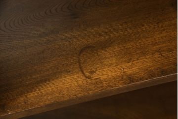 和製アンティーク　栓材　味のある木の風合いが魅力の楔(クサビ)式本棚(ブックシェルフ、オープンシェルフ、飾り棚)(R-066279)