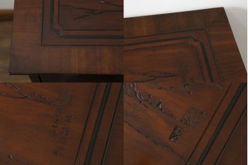 中古　レア品　DREXEL HERITAGE(ドレクセルヘリテイジ)　シノワズリ様式　品のある佇まいと細やかな彫刻が美しいサイドボード(チェスト、引き出し、洋服タンス、テレビ台、テレビボード)(R-066297)