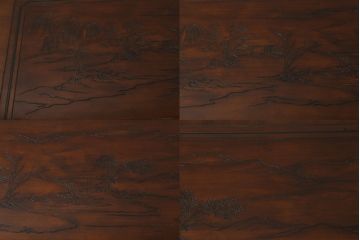中古　レア品　DREXEL HERITAGE(ドレクセルヘリテイジ)　シノワズリ様式　品のある佇まいと細やかな彫刻が美しいサイドボード(チェスト、引き出し、洋服タンス、テレビ台、テレビボード)(R-066297)