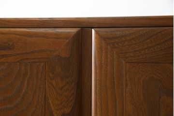 イギリスビンテージ　希少!!　ERCOL(アーコール)　美しい木目と滑らかに面取りされた扉が上品な雰囲気を醸し出すワードローブ(洋服タンス、収納棚、戸棚、キャビネット、ヴィンテージ、英国)(R-066300)